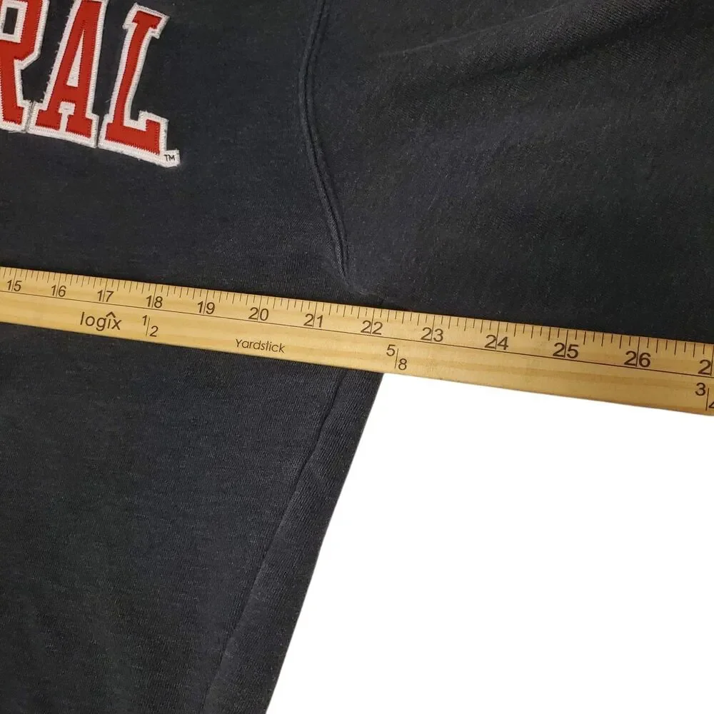 CENTRAL WASHINGTON WILDCATS Sweater Adult XL Gray CWU Spell Out Pullover Hoodie